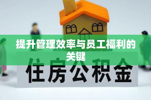 仙桃提升管理效率与员工福利的关键